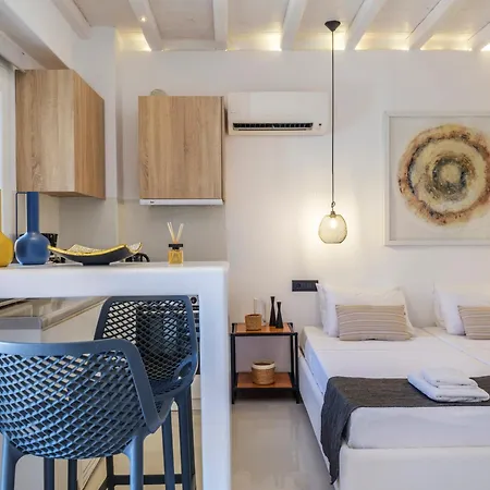 Mykonian & Ξενοδοχείο με διαμερίσματα Merchia Beach